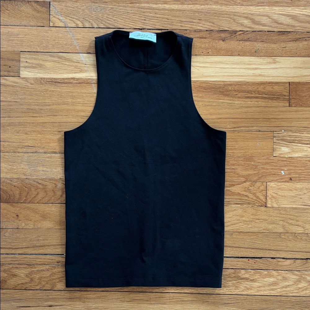 Sold Out NYC Tank Small Black Racerback Not So Basic Organic Cotton Minimal